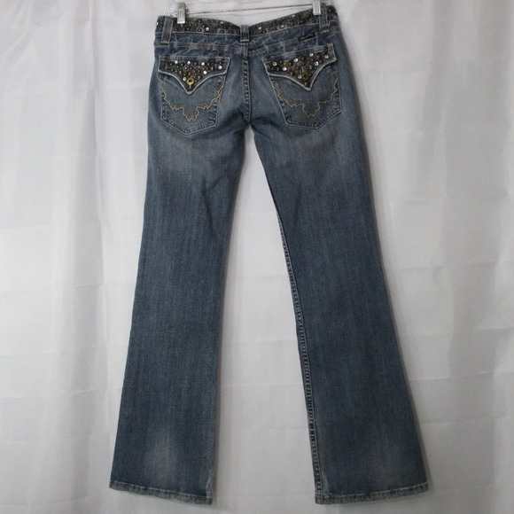 MISS ME Studded Bootcut Jeans Size 28 #16 - Picture 8 of 8
